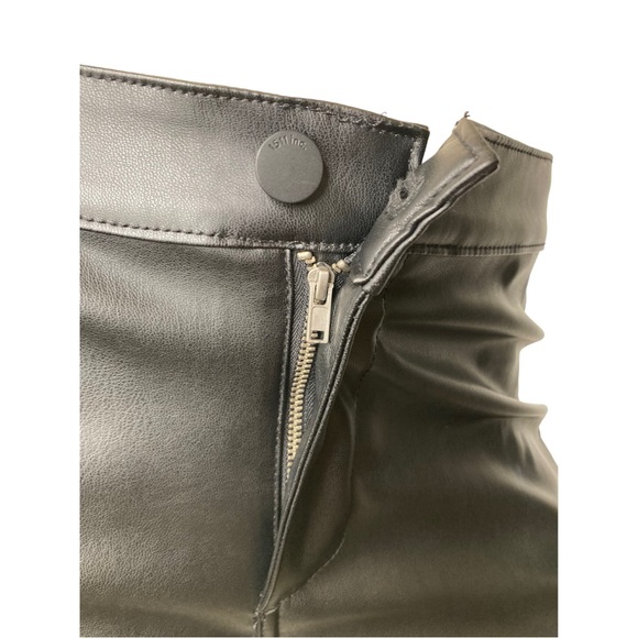 1511 inc. Black Faux Leather Mid Rise Legging Pants, 8 - Picture 9 of 11